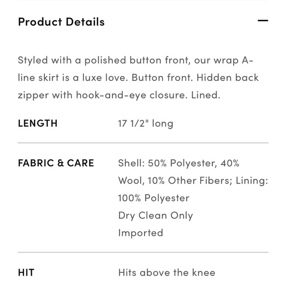 Petite Brushed Check Button Wrap A-Line Skirt - Picture 4 of 13